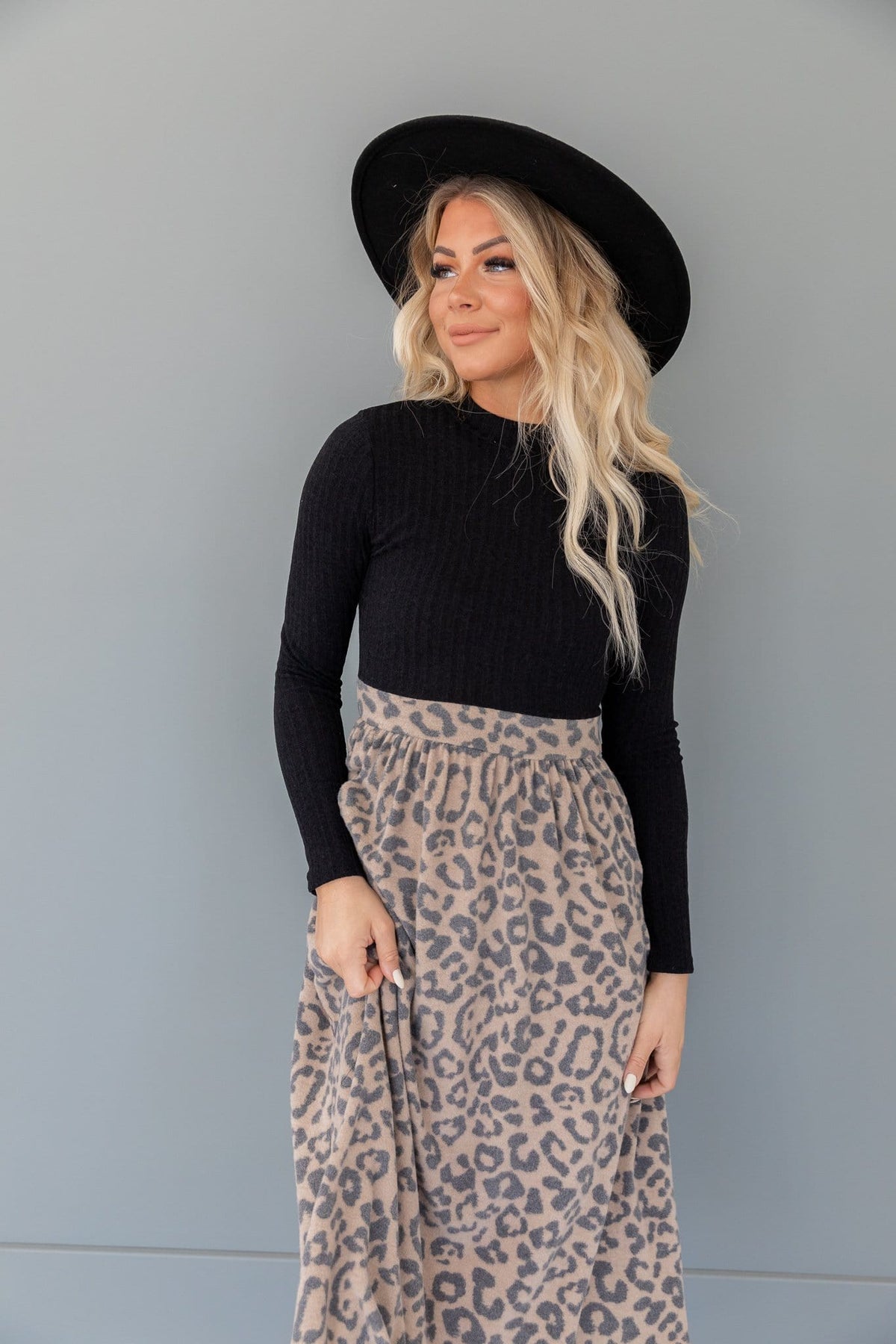 The Kendry Animal Print Dress in Black – Poppy & Dot