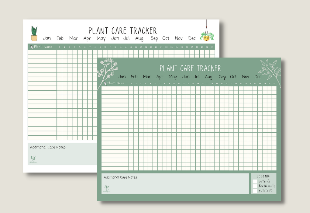 How to Use Care Calendar and Watering Tracker – alfie &