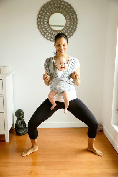 Mommy Baby Yoga Goddess Pose