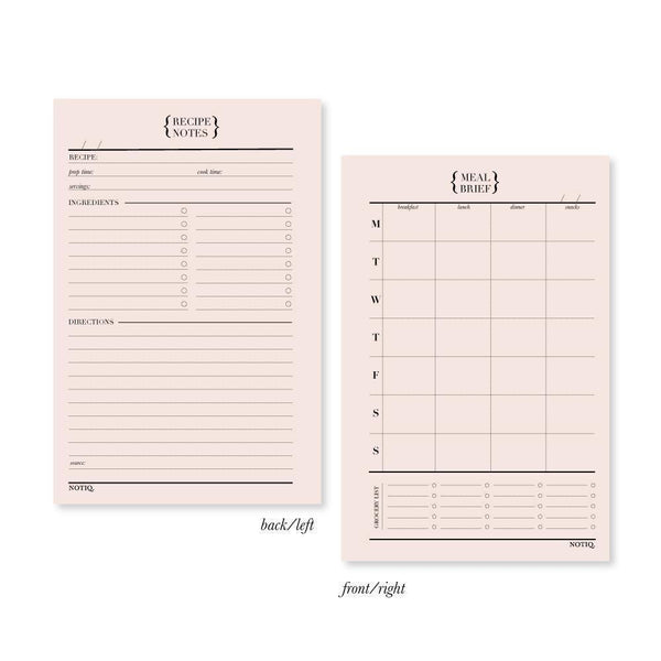  Pocket Brain Dump Planner Insert Refill, 3.2 x 4.7 inches,  Pre-Punched for 6-Rings to Fit Filofax, LV PM, Kikki K, Moterm and Other  Binders, 30 Sheets Per Pack : Handmade Products