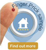 Finger prick blood test kits by post