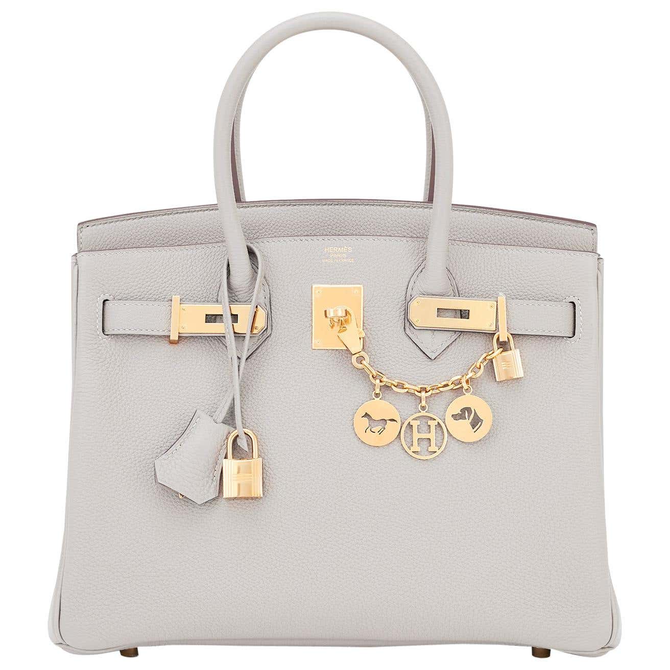 Birkin 30 Gris Togo Leather Gold Hardware