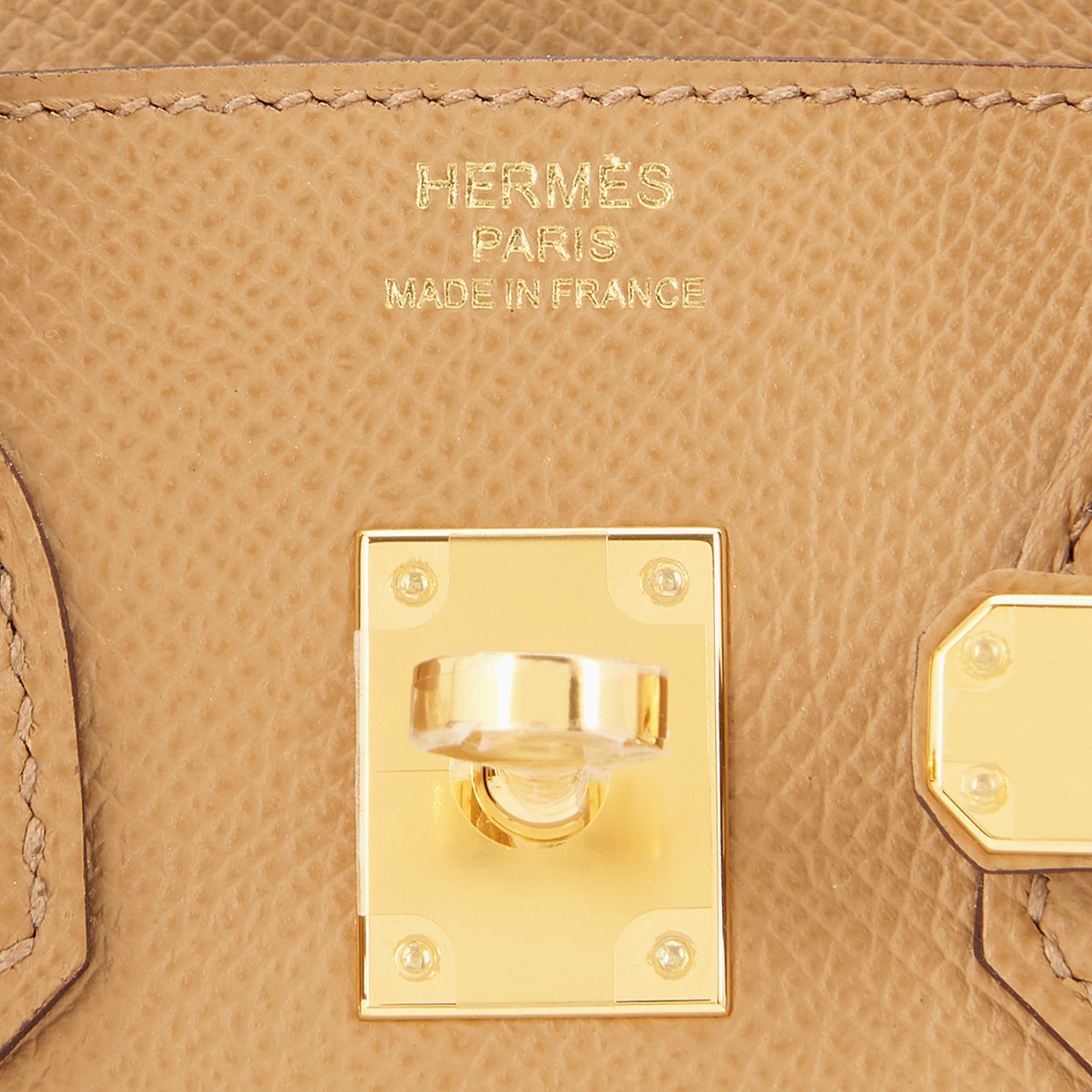 Hermes Birkin 25 Sellier Bag Gold Veau Madame Leather • MIGHTYCHIC