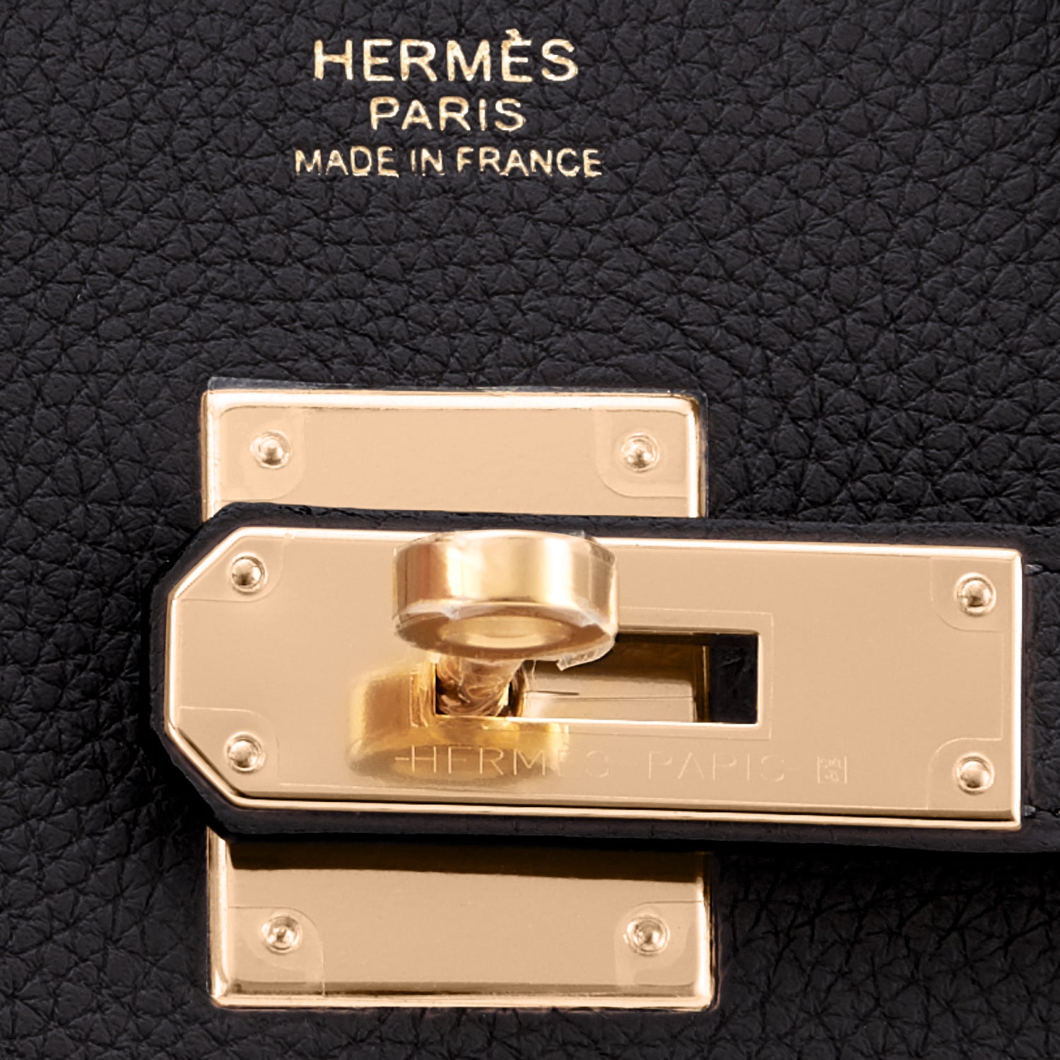 Hermes Black Medor Pochette Clutch 23cm Gold Hardware - Chicjoy