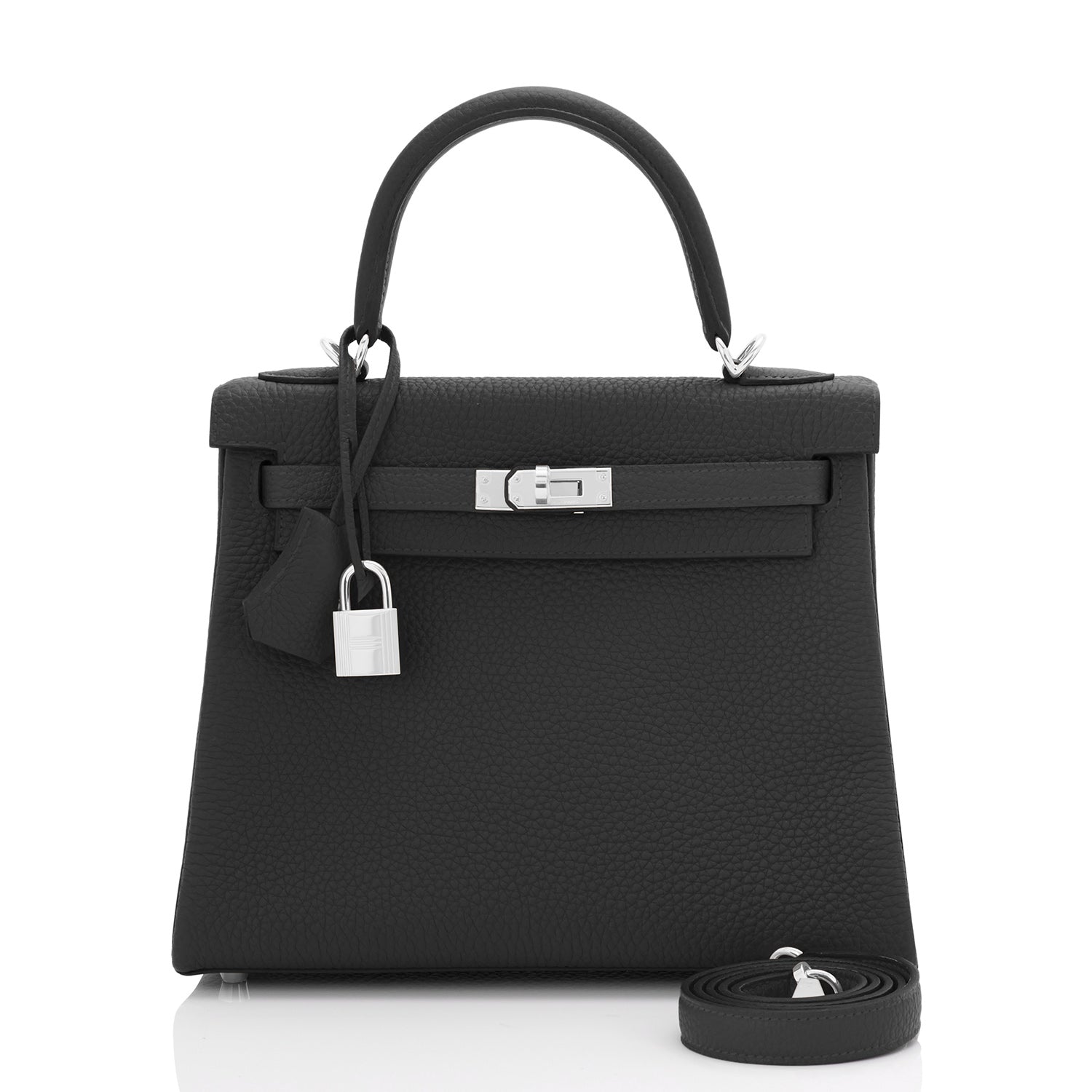Hermes Black Ghillies Limited Edition 32cm Kelly Togo Swift
