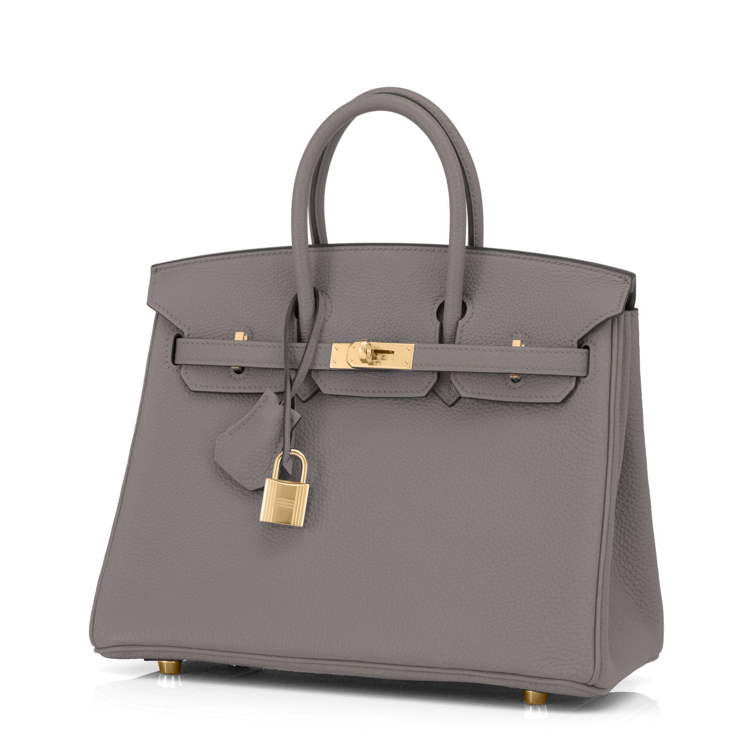 Hermes Birkin Size 25 Gris Meyer Togo Leather