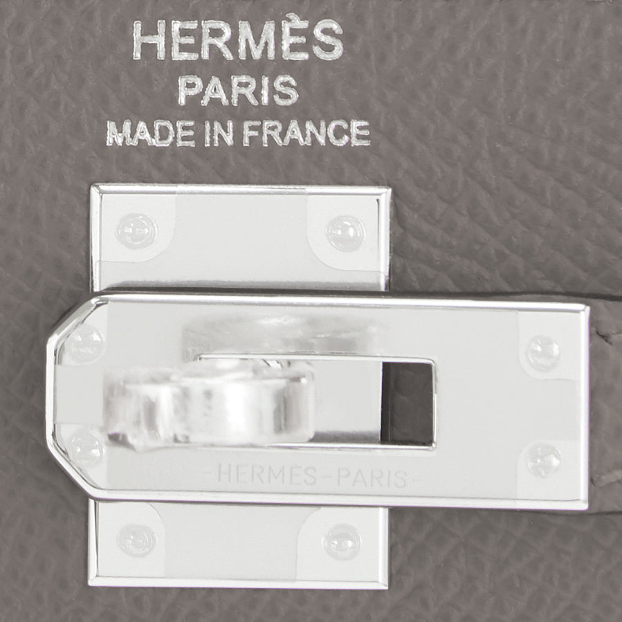 Hermès Kelly 25 Craie Sellier Epsom Gold Hardware