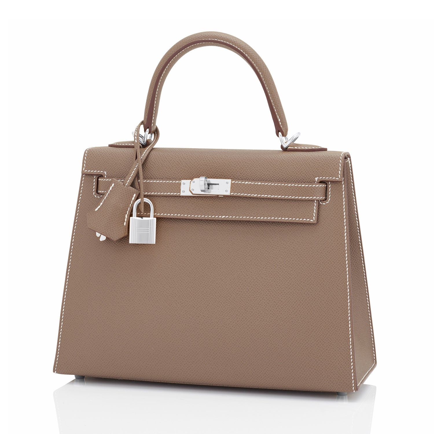 Hermes HSS Taupe and Anemone 32cm Togo Kelly Bag - Chicjoy