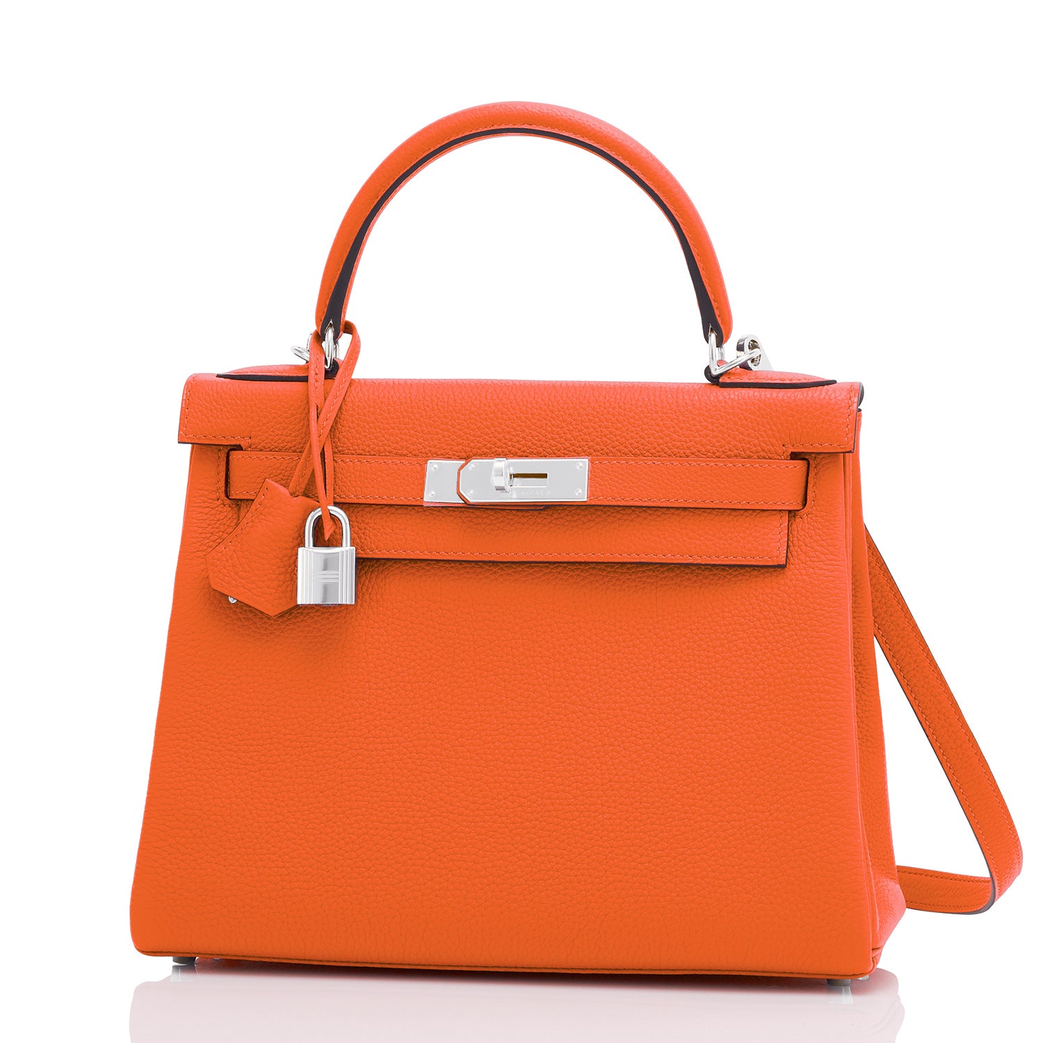 Hermes Birkin 25 Capucine Orange Red Gold Hardware Z Stamp, 2021