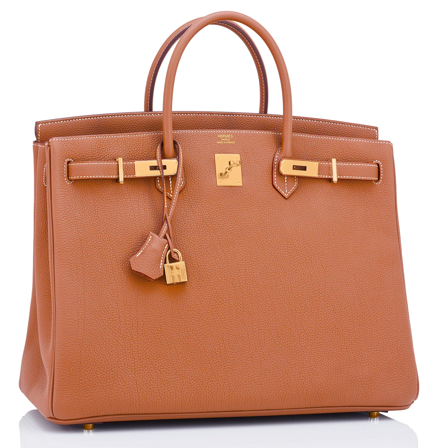 Hermes Birkin 30 Chocolate Togo M Stamp Gold Hardware - The Attic Place