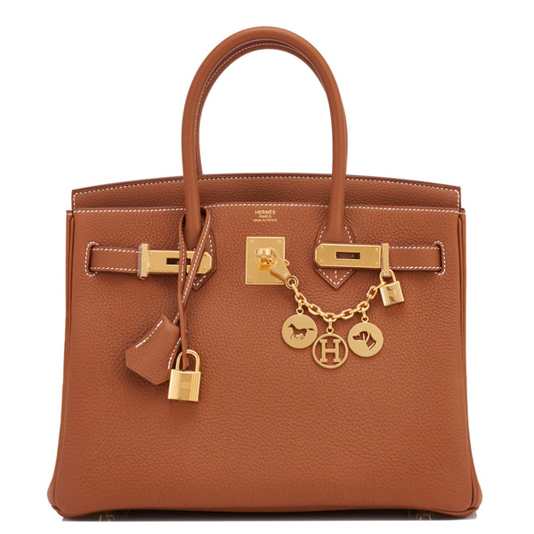 Hermes Birkin 35 Bag Etoupe Gold Hardware Togo Leather Neutral Taupe –  Mightychic