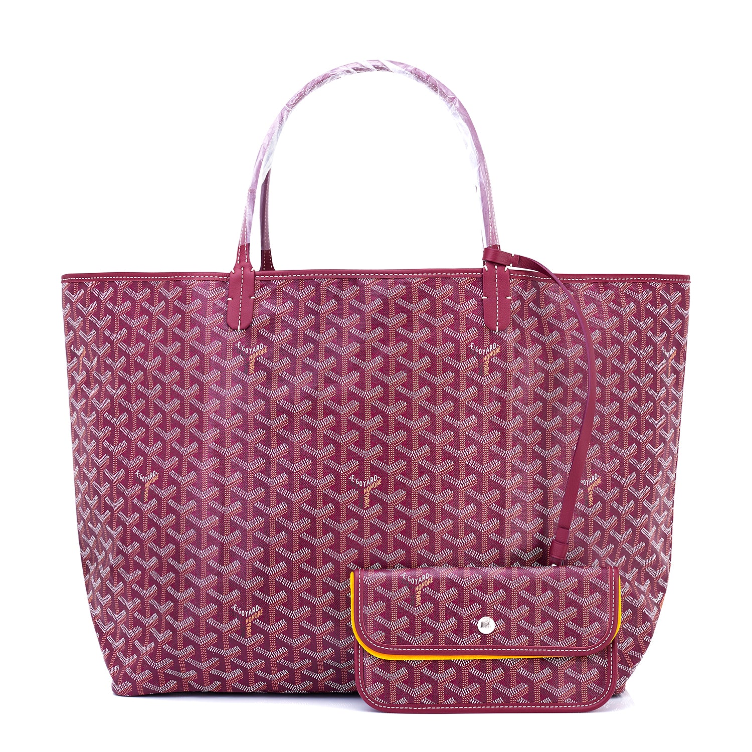 Goyard St Louis Tote Burgundy Chevron Bag GM - Chicjoy