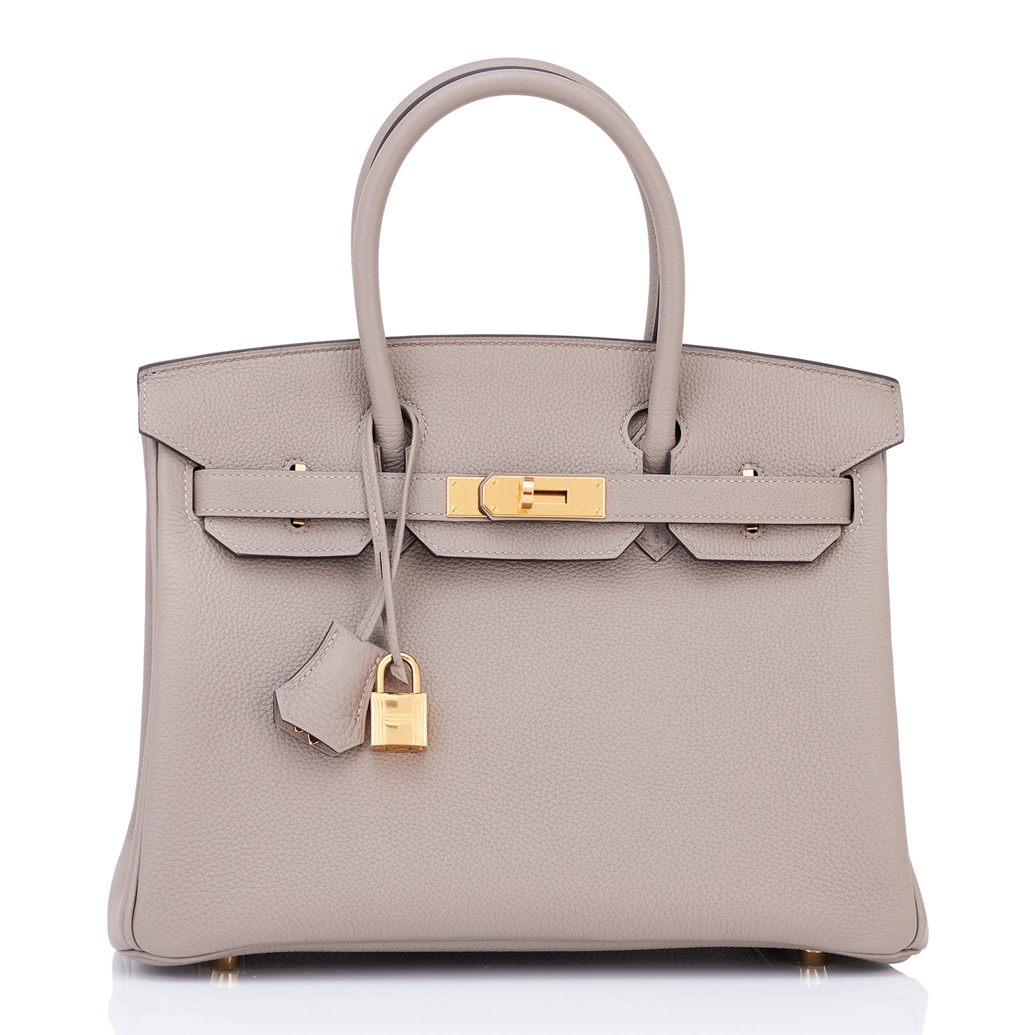 Hermes Gris Asphalte 30cm Birkin Togo Birkin Gold Hardware - Chicjoy