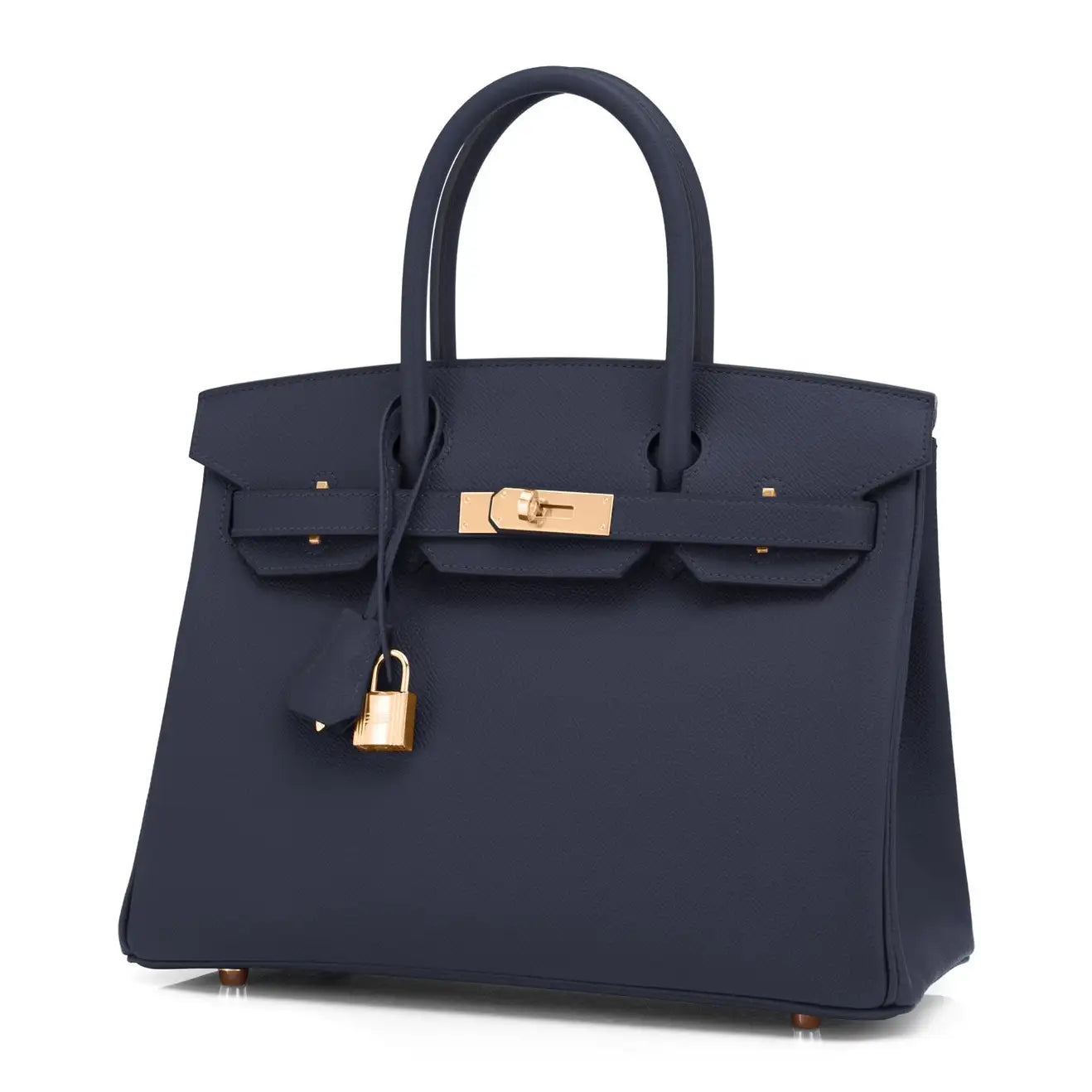 Hermes Bleu Nuit Deep Navy Birkin 30cm Togo Gold Bag Z Stamp, 2021 - Chicjoy