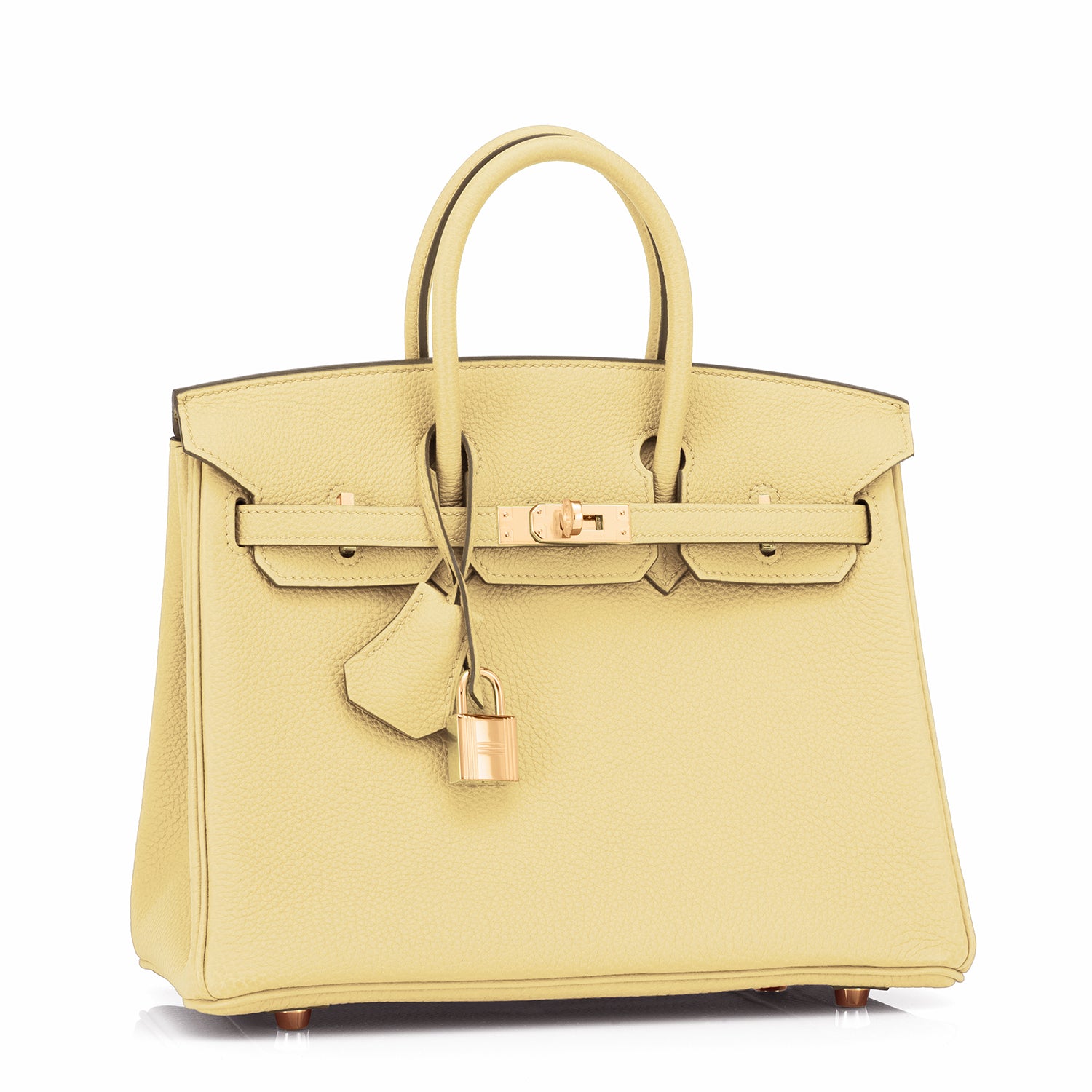 Hermes Jaune Poussin 30cm Togo Birkin Gold GHW Satchel Bag Sublime