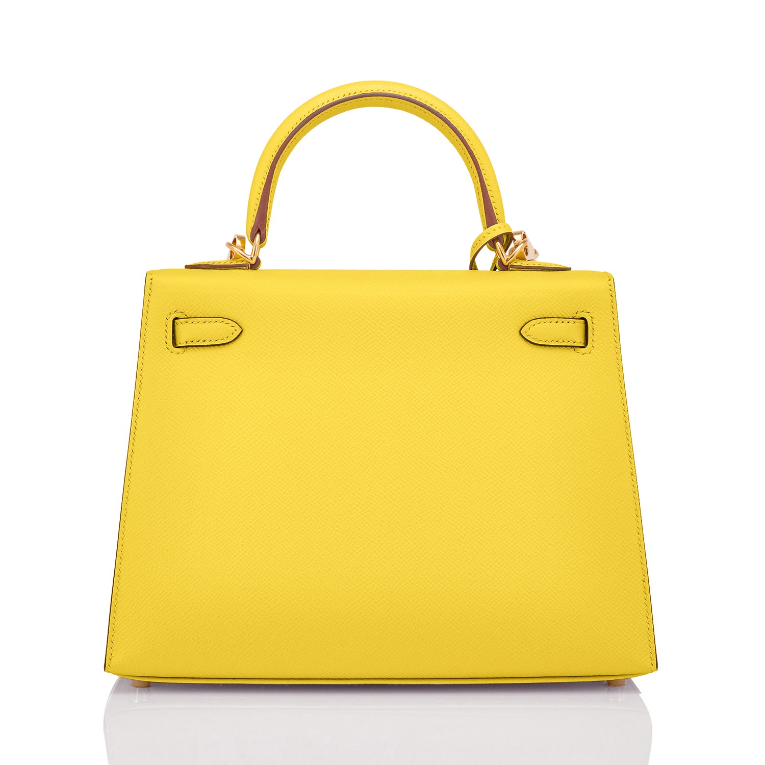 Hermes Lime Kelly Pochette Yellow Gold Hardware - Chicjoy