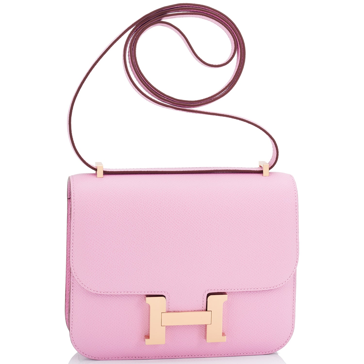 5P Bubblegum Pink Epsom Mini Constance 18 Palladium Hardware, 2021, Handbags & Accessories, 2023