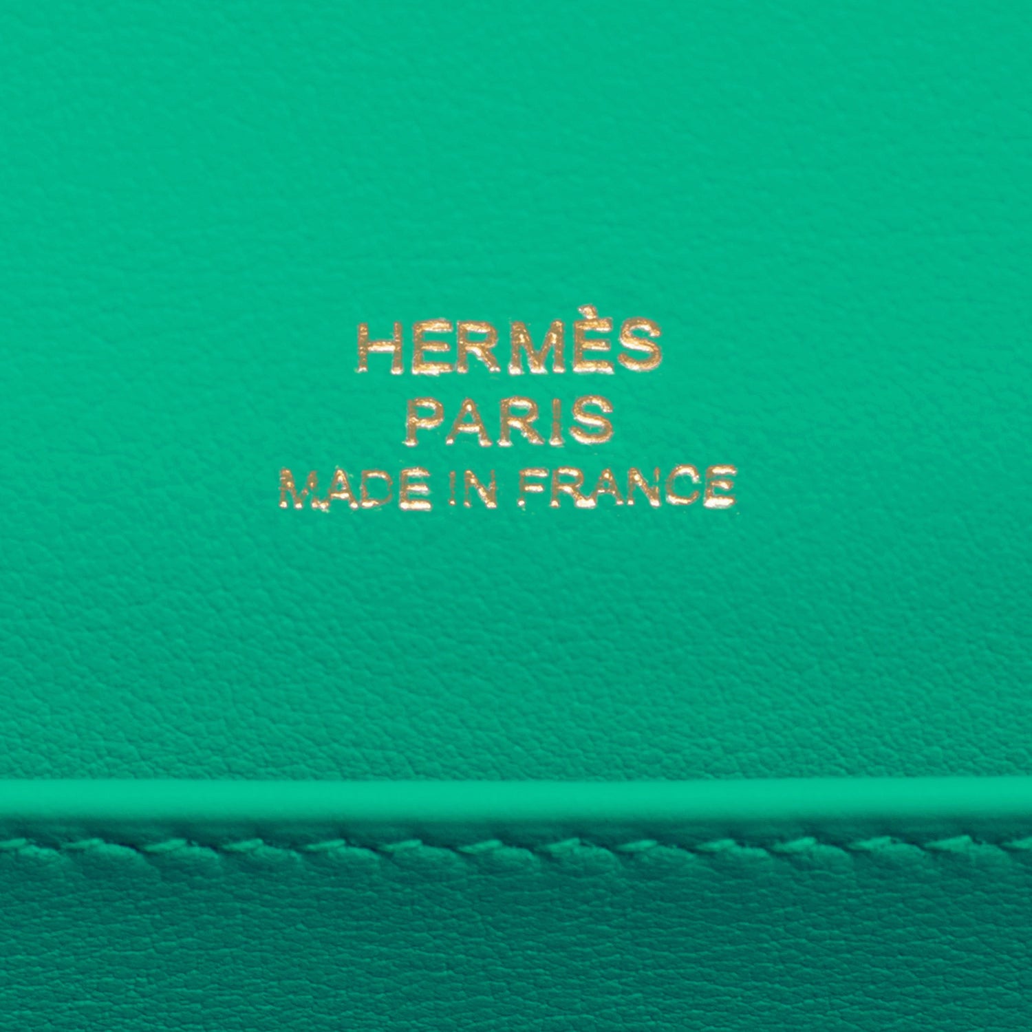 Hermes Lime Kelly Pochette Yellow Gold Hardware - Chicjoy