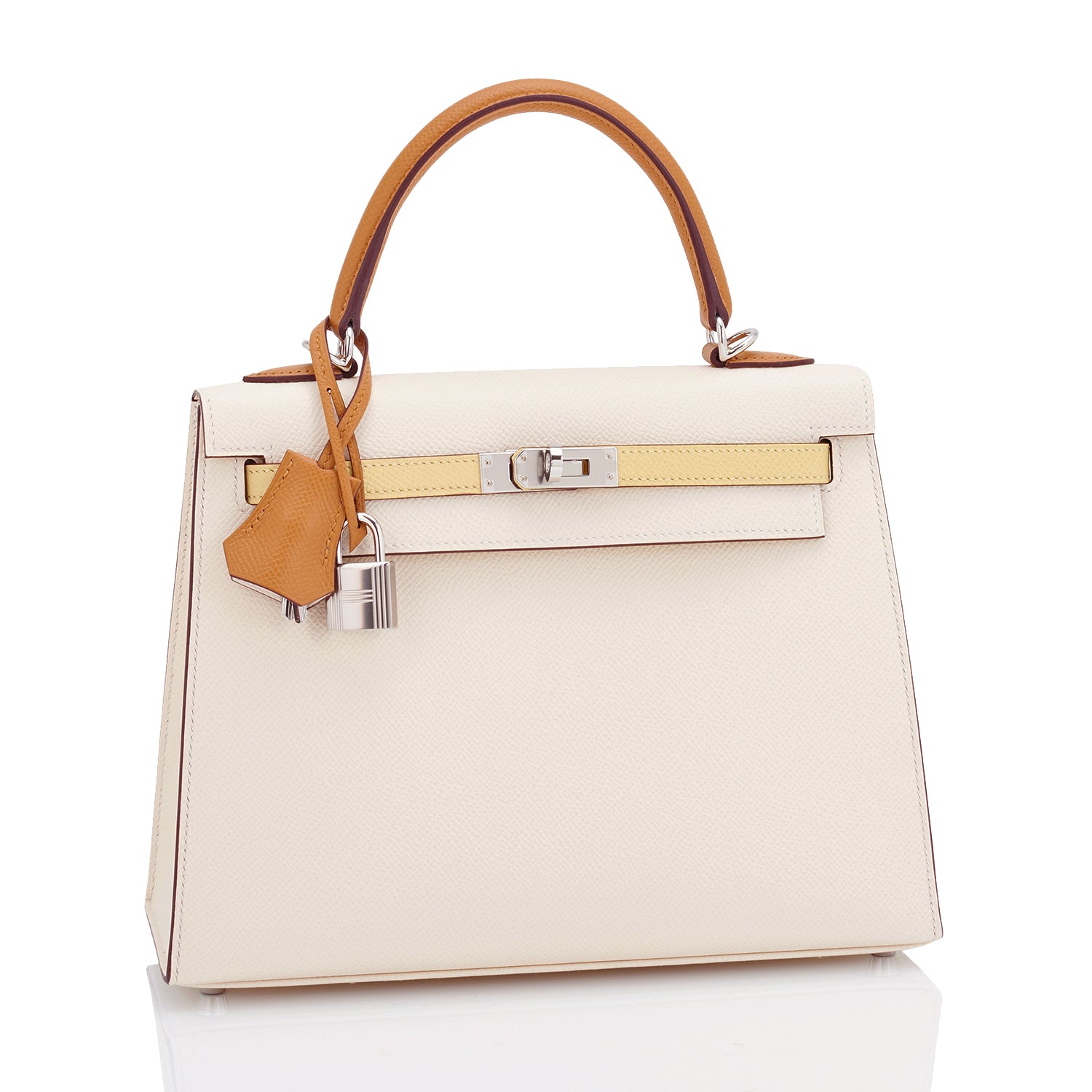 Hermès Kelly Pochette Rose Confetti Epsom with Palladium Hardware