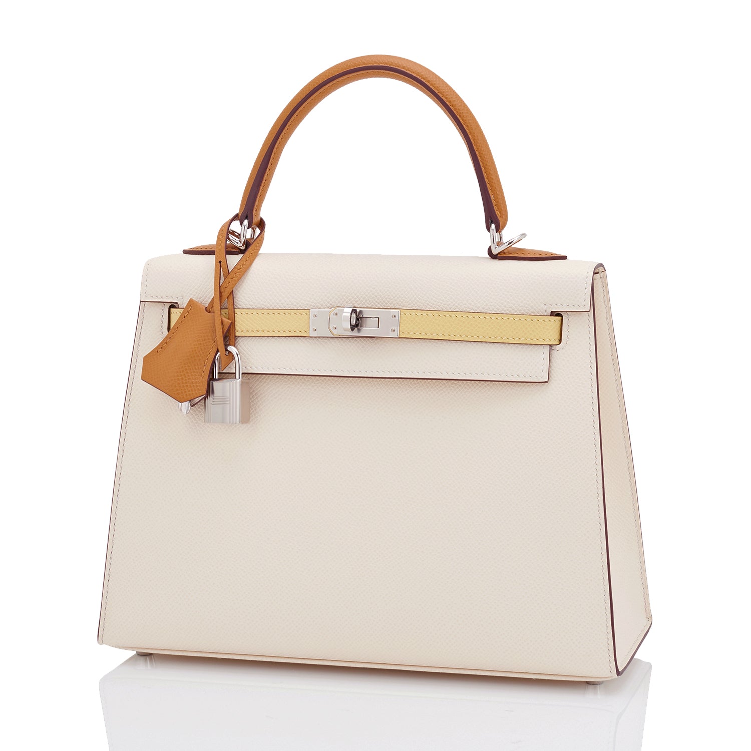 Hermes Rose Confetti Epsom Kelly Pochette Palladium Hardware - Chicjoy