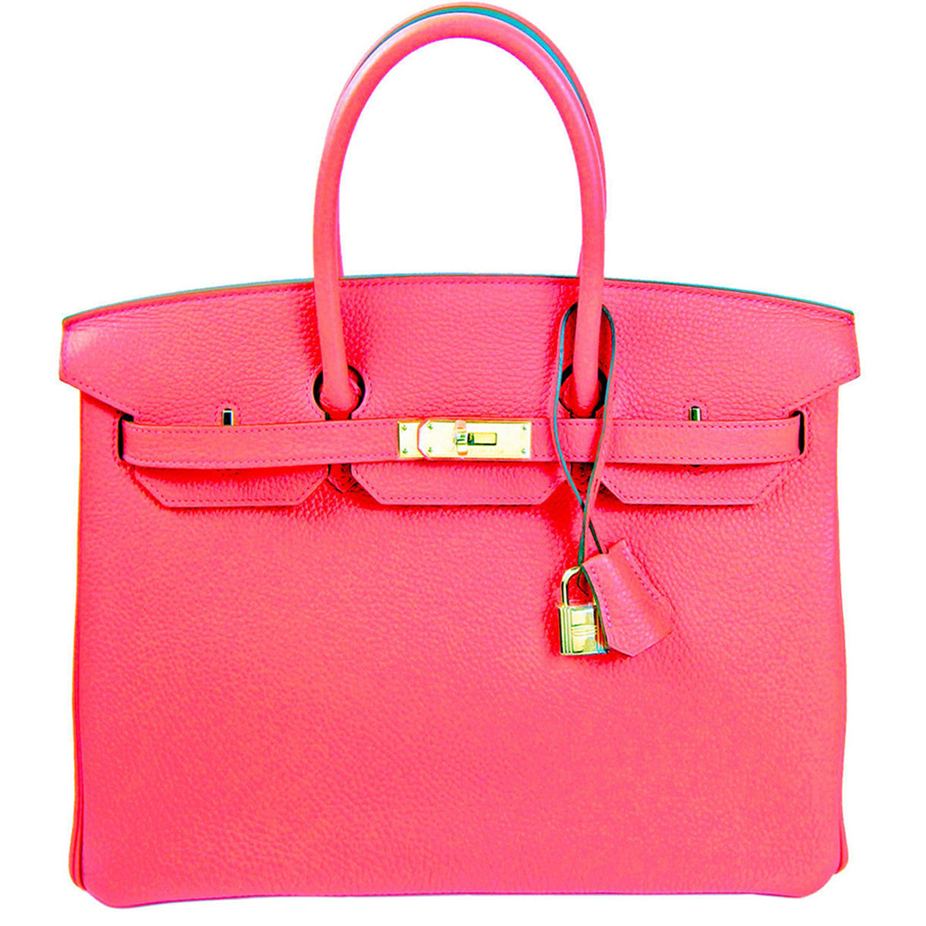 Hermes Rose Jaipur 35cm Birkin Gold Hardware GHW GLOWING - Chicjoy