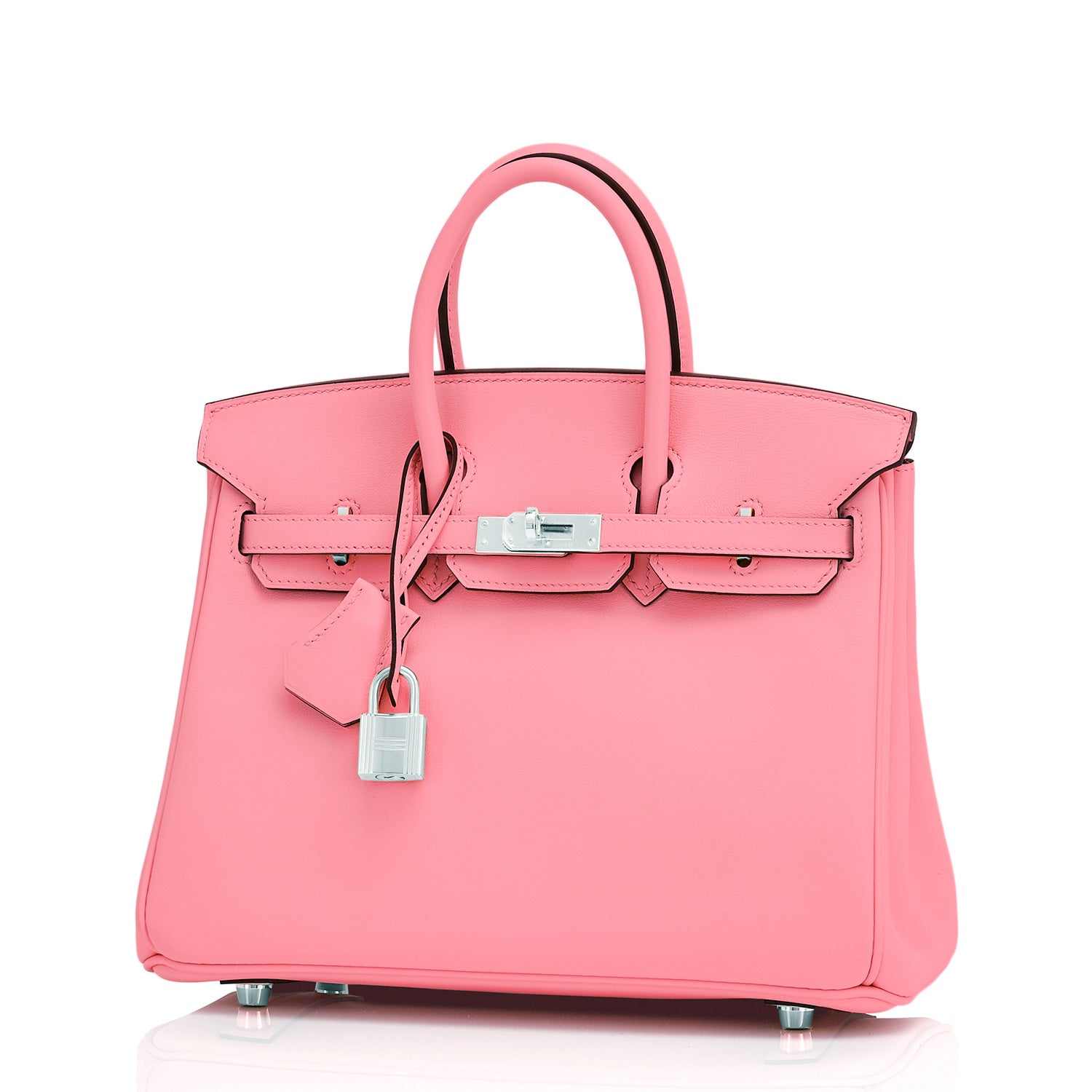 Hermes Rose Sakura Birkin 25 Handbag Bag