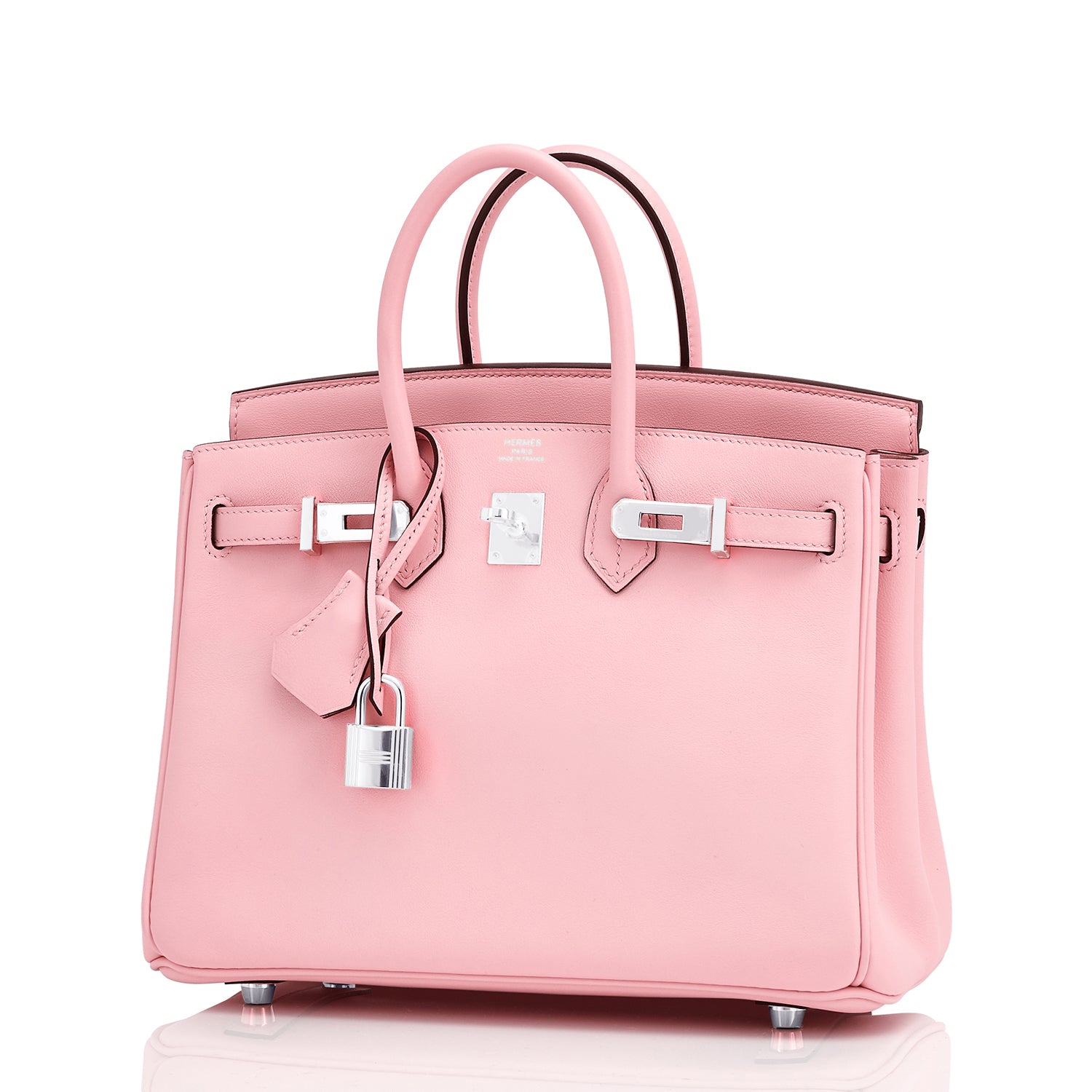 Hermes Special Order HSS Birkin 25 Bag Rose Sakura & White Clemence Le –  Mightychic