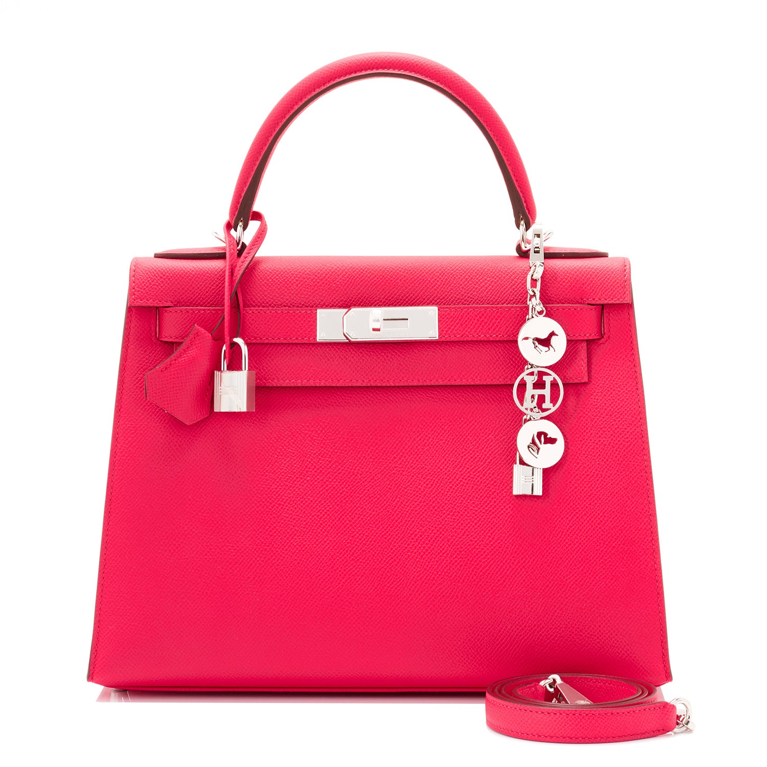 Hermes Kelly 28cm Rose Extreme Epsom Pink Sellier Bag D Stamp, 2019 - Chicjoy