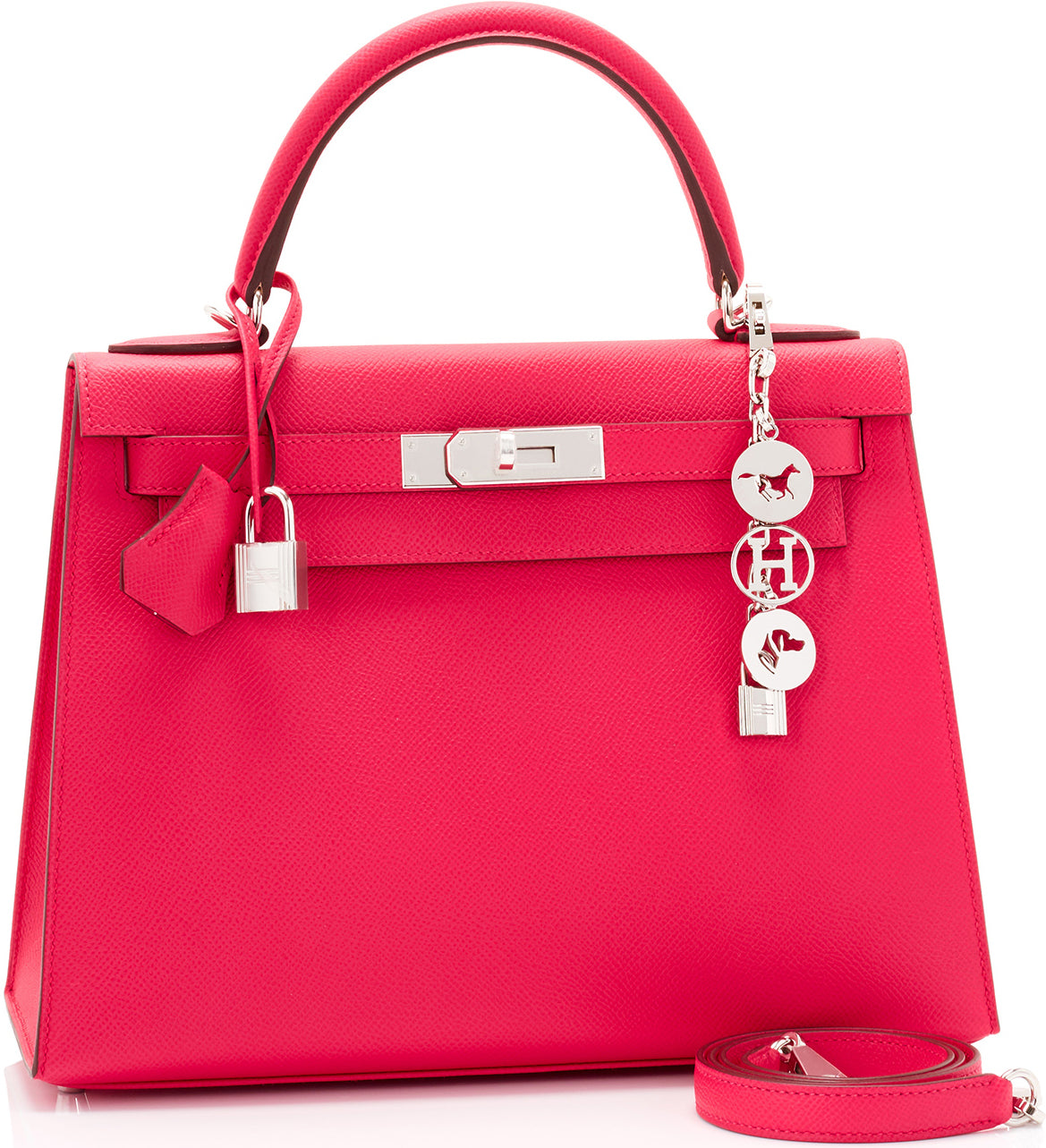 Hermes Kelly 28cm Rose Extreme Epsom Pink Sellier Bag D Stamp, 2019 - Chicjoy