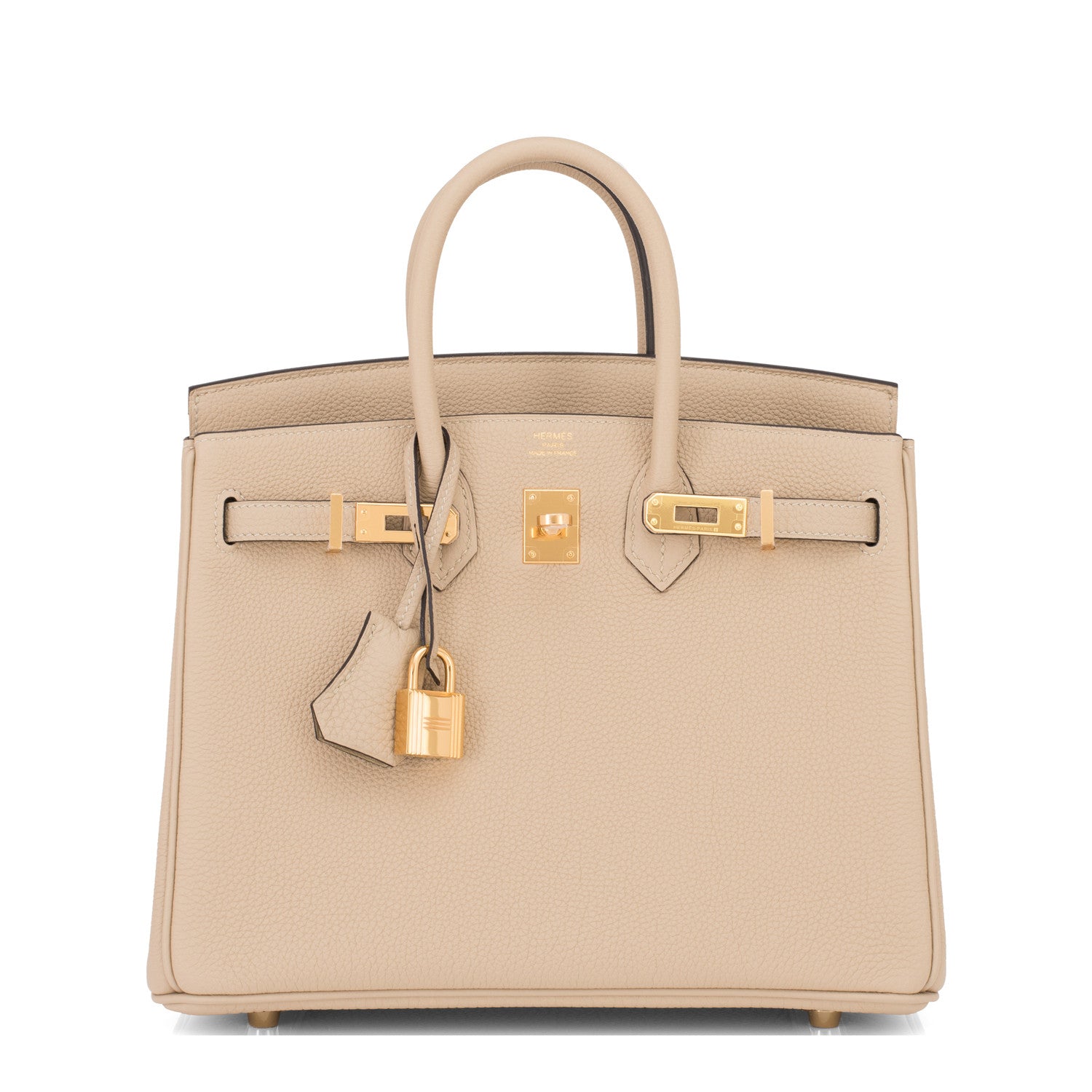 Hermes Trench Baby Birkin 25cm Togo Gold Hardware - Chicjoy