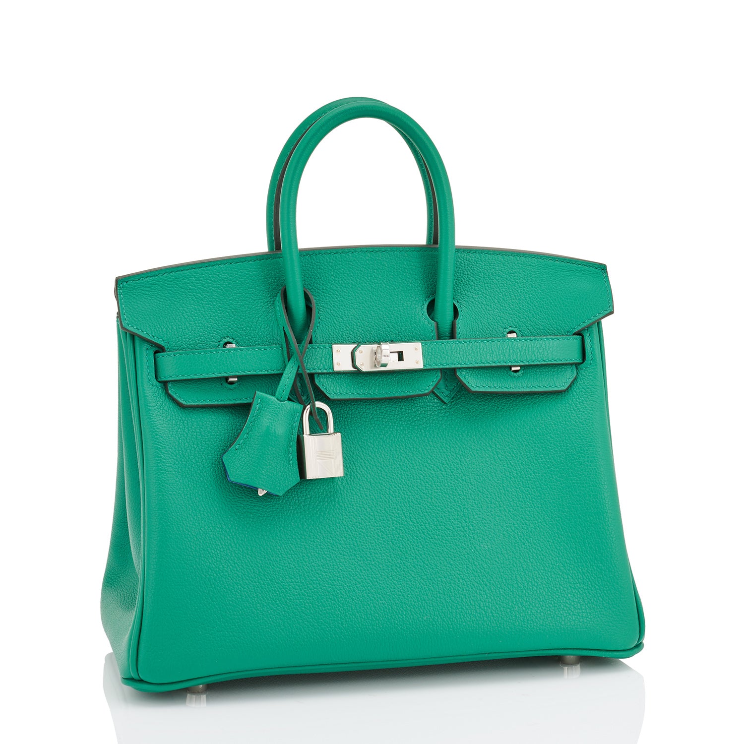 Hermes Birkin 25 Vert Verone Lagoon Blue Izmir Verso Togo Bag U