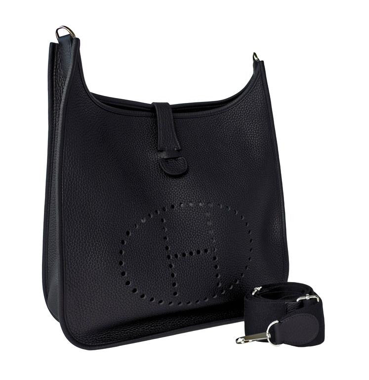 Hermes Evelyne PM Etoupe Leather Crossbody Bag - 9brandname