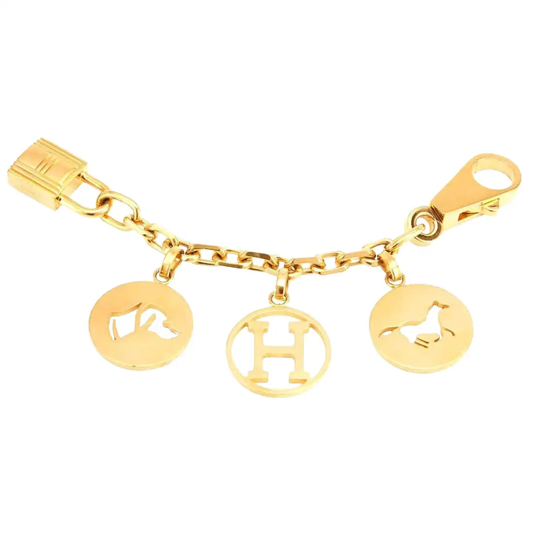 Hermes Breloque Gold Plated Bag Charm