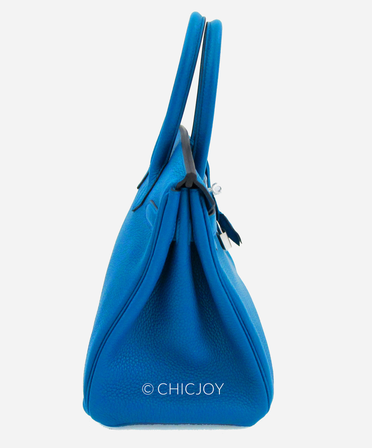 Hermes Blue Izmir 30cm Birkin PHW - Chicjoy