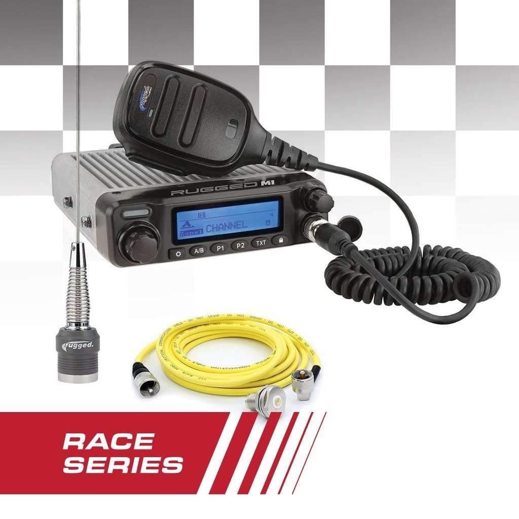 Rugged Radios Race Radio Kit - Rugged M1 RACE SERIES Waterproof Mobile with Antenna - Digital and Analog