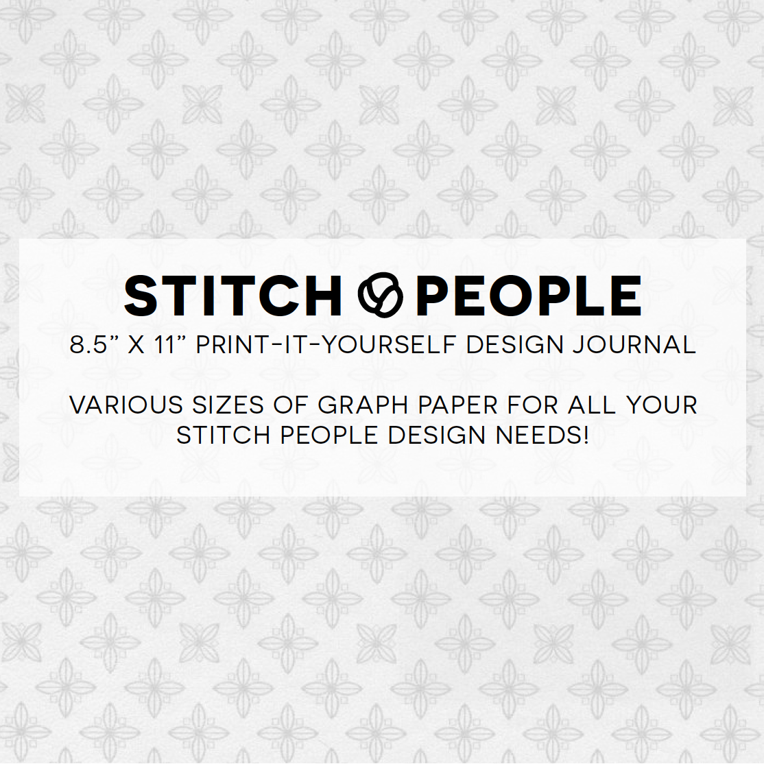 Free Printable Cross Stitch Design Journal Stitch People