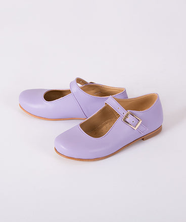 Elegant Lilac Comfortable Kids Shoes