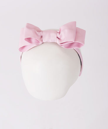 baby pink double bow headband