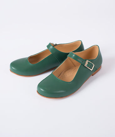 green classic kids shoes