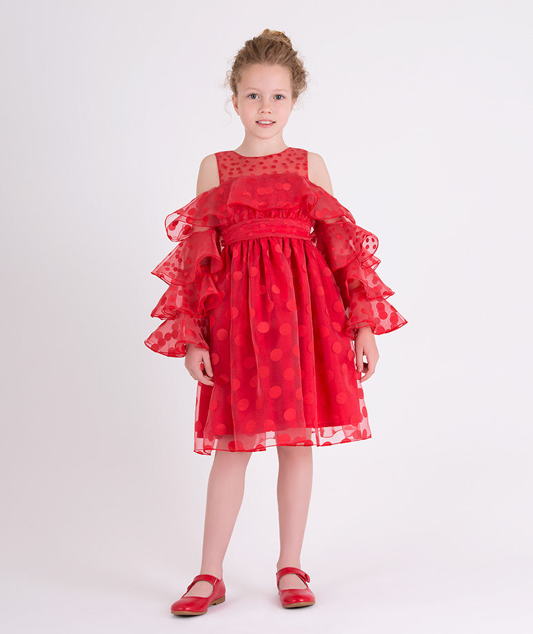 Product Image of Polka Ruffles Dress #1