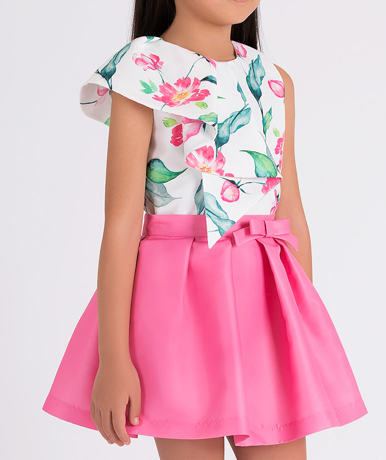 Product Image of Floral Bow Outfit | 2 Pieces #3