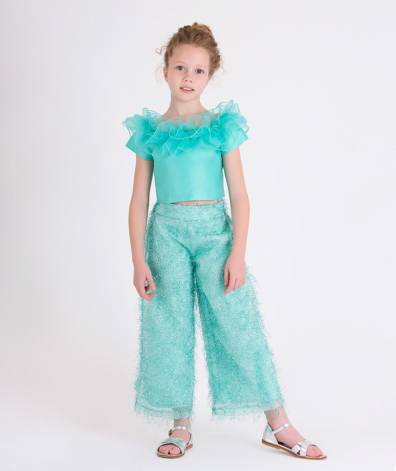 Product Image of Shimmering Feathers Outfit  | 2 Pieces #1
