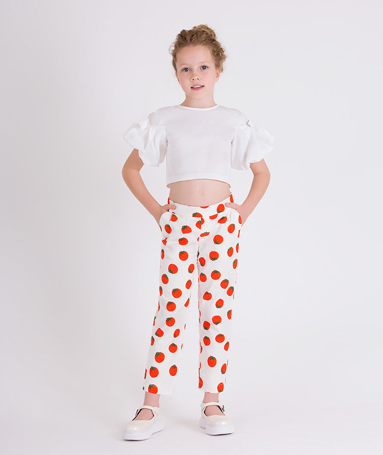 Product Image of Tomato Pants Outfit | 2 Pieces #1