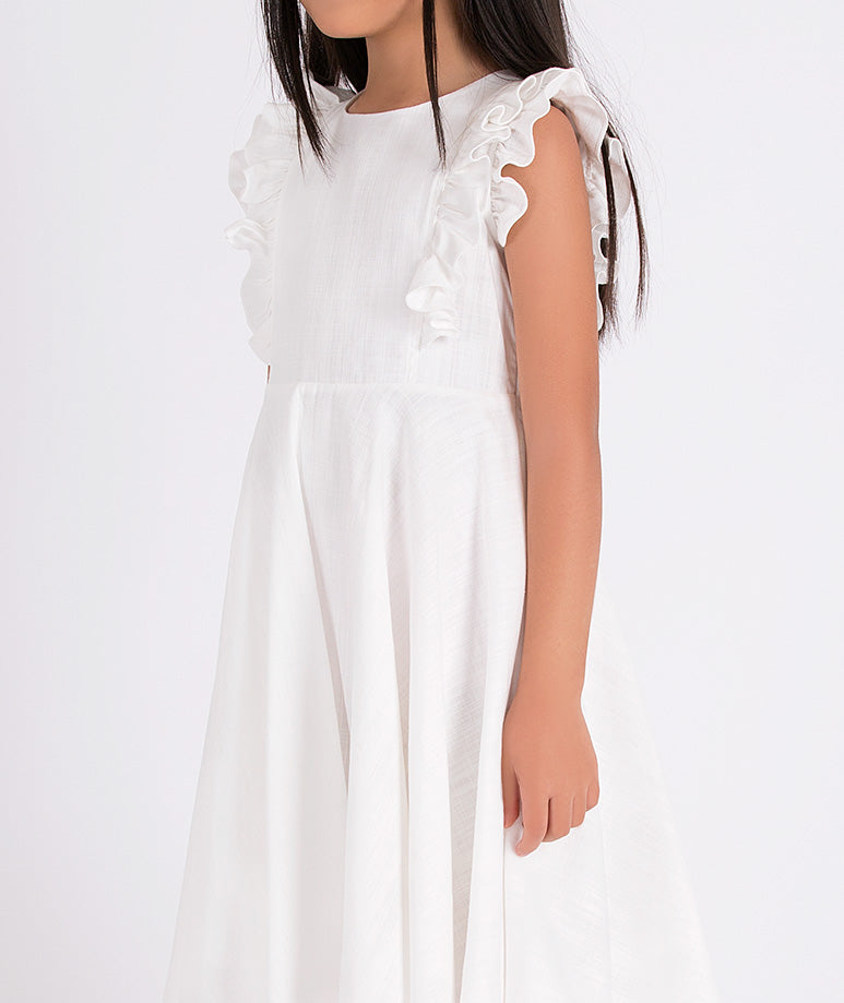 Product Image of Linen Ruffles Dress #2
