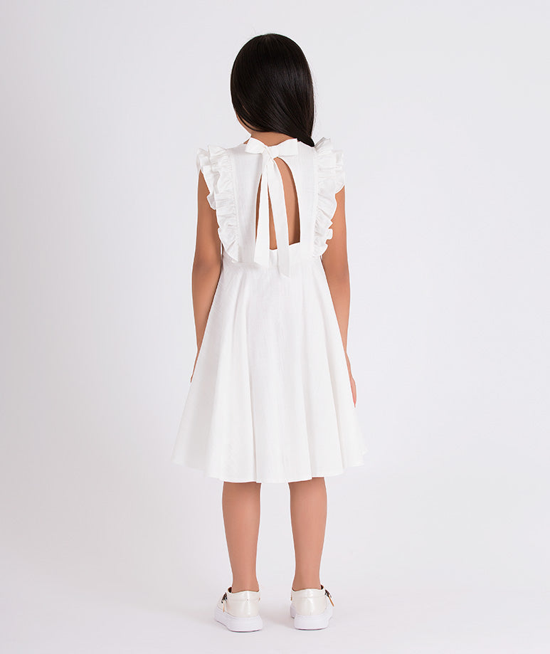 Product Image of Linen Ruffles Dress #3