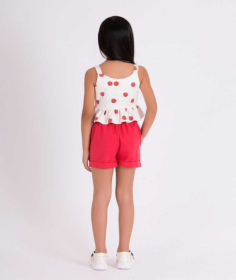 Product Image of Ruffled Tomato Girl Outfit | 2 Pieces #3