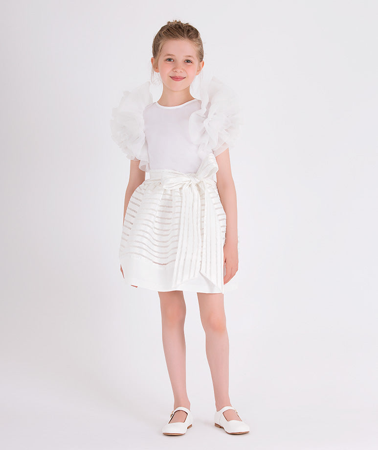 Product Image of Jacquard Ruffles Skirt | 2 Pieces #1