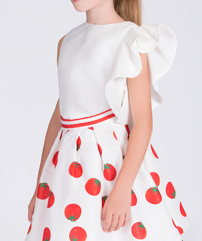 Product Image of Ruffled Tomato Outfit | 2 Pieces #2