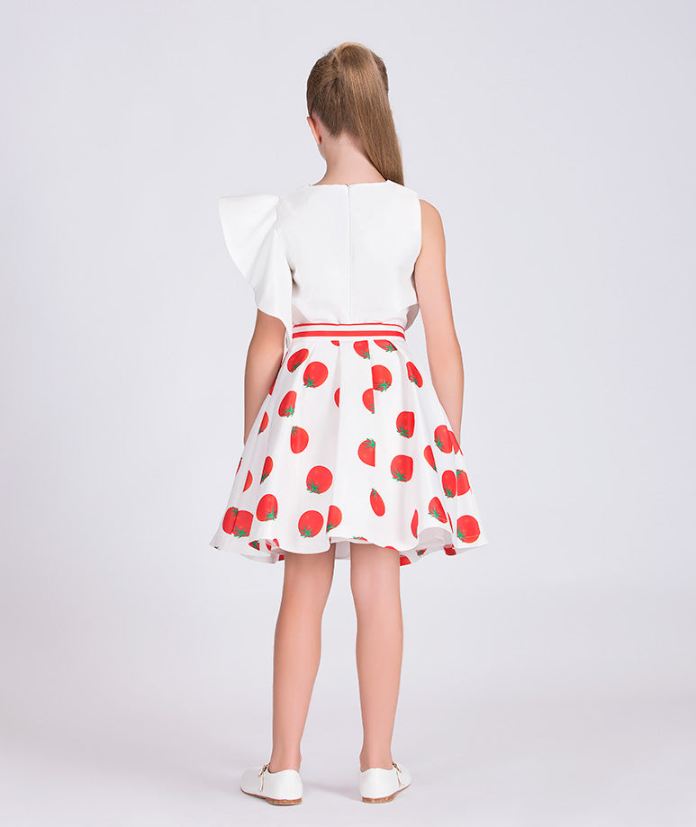 Product Image of Ruffled Tomato Outfit | 2 Pieces #3