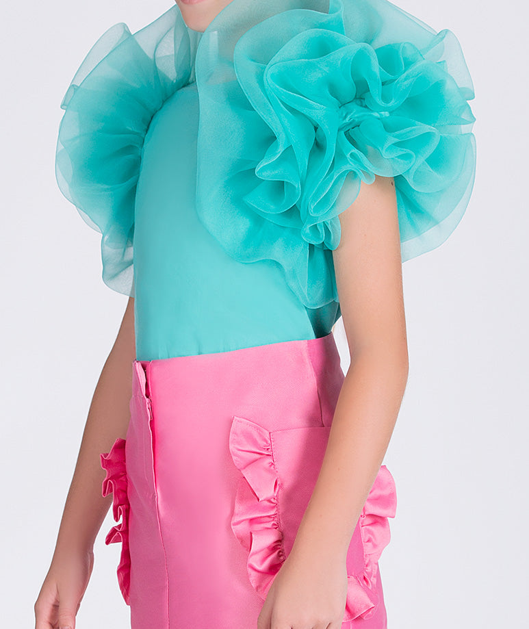 Product Image of Exquisite Ruffles Outfit | 2 Pieces #2